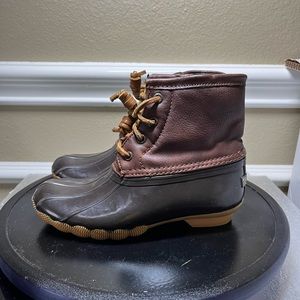 Girls Sperry Saltwater Duck Boots size 13